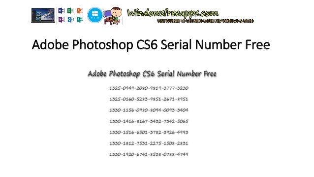 adobe photoshop cs6 license key list